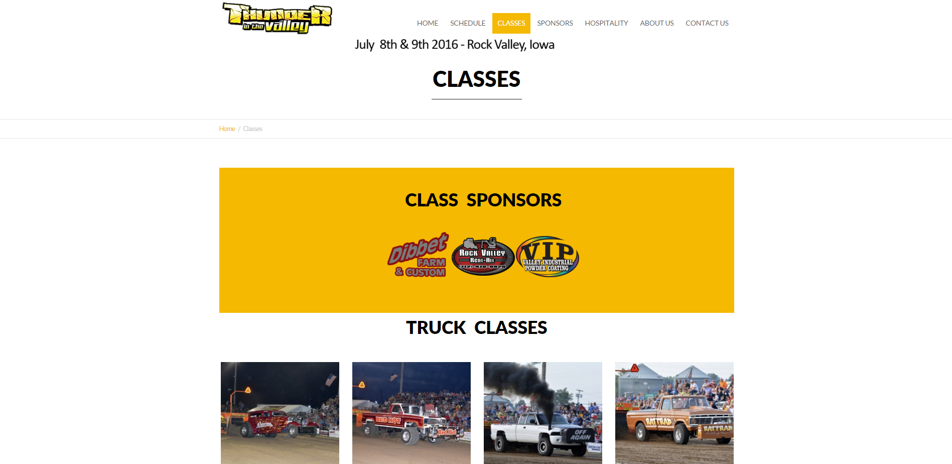 Classes « Thunder in the Valley Tractor Pull   Rock Valley  Iowa   Official Website