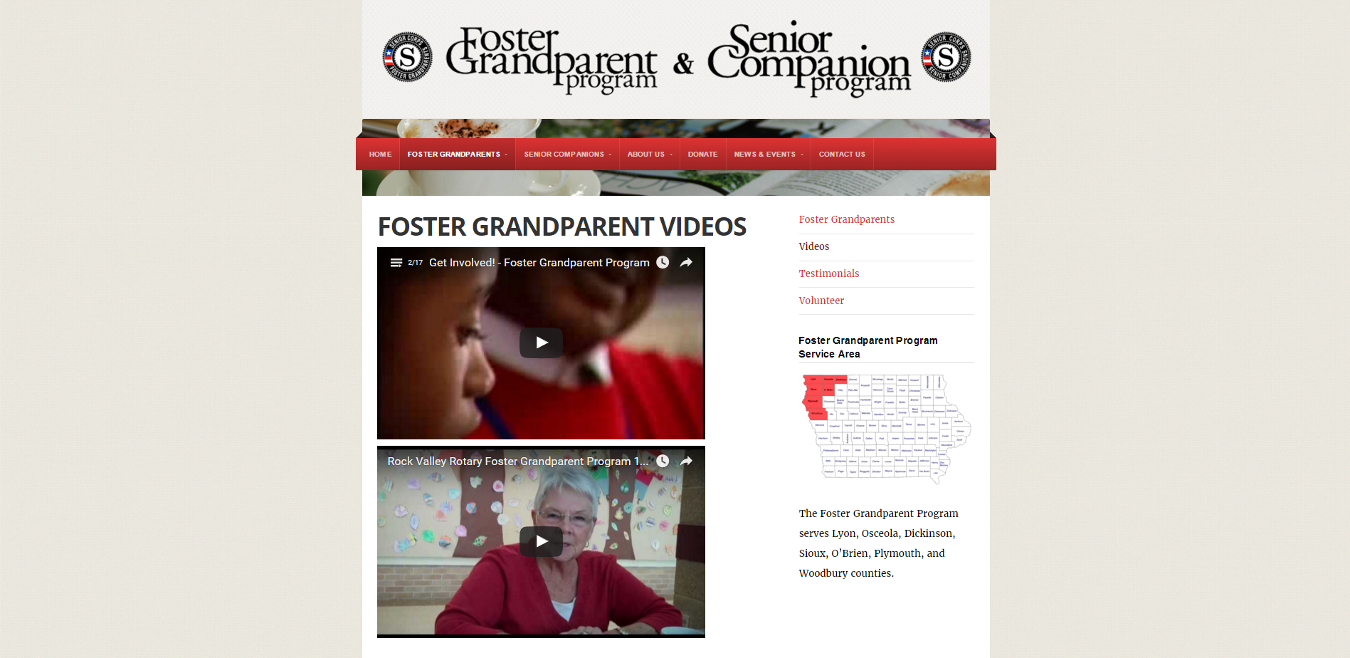 Foster Grandparents Videos