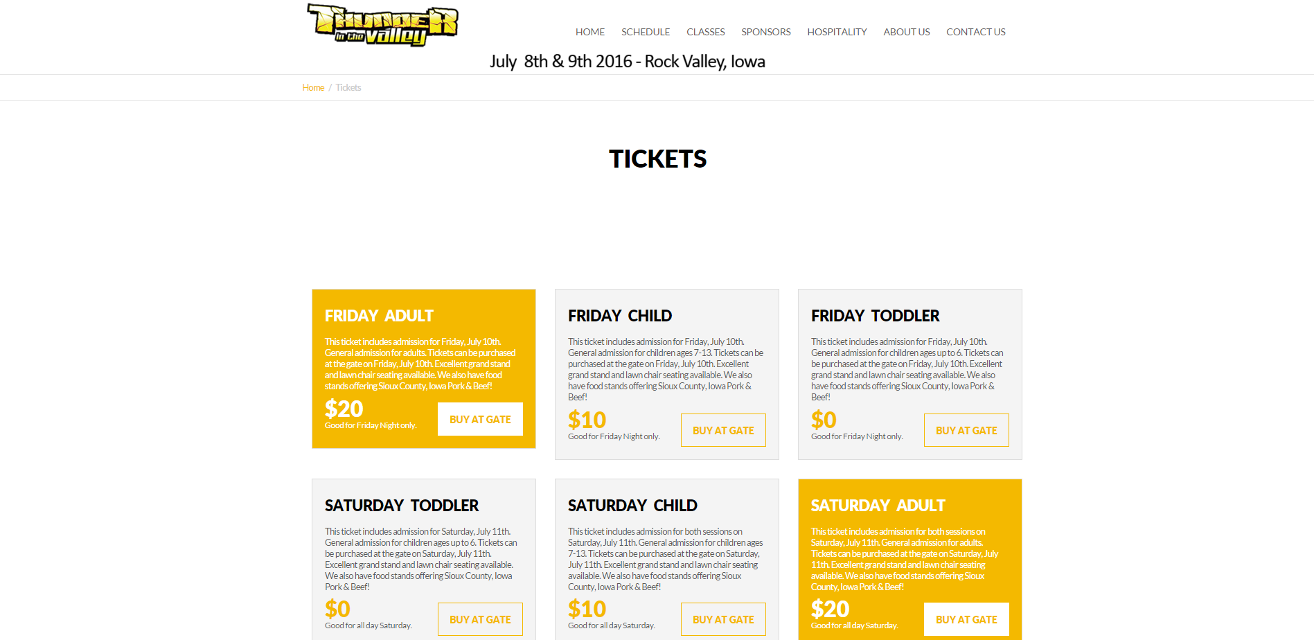 Tickets « Thunder in the Valley Tractor Pull   Rock Valley  Iowa   Official Website